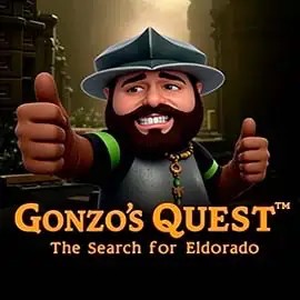 Logo of Gonzo's Quest from NetEnt at O'Reels Casino UK