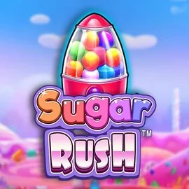 Sugar Rush slot logo by Pragmatic Play at O'Reels Casino UK